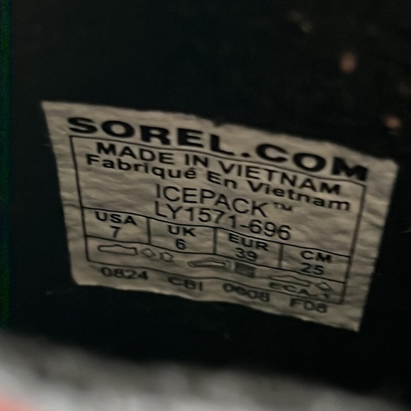 Sorel Icepack Raspberry Fizz Winter Boots Sz 7 - Picture 2 of 6